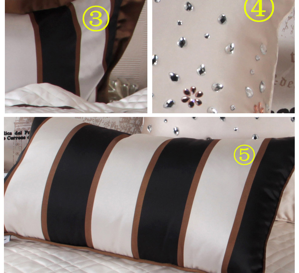 十件套纯棉条纹被套床单床上用品套件家纺10件套（不含芯）（不含木架费）WLB0607