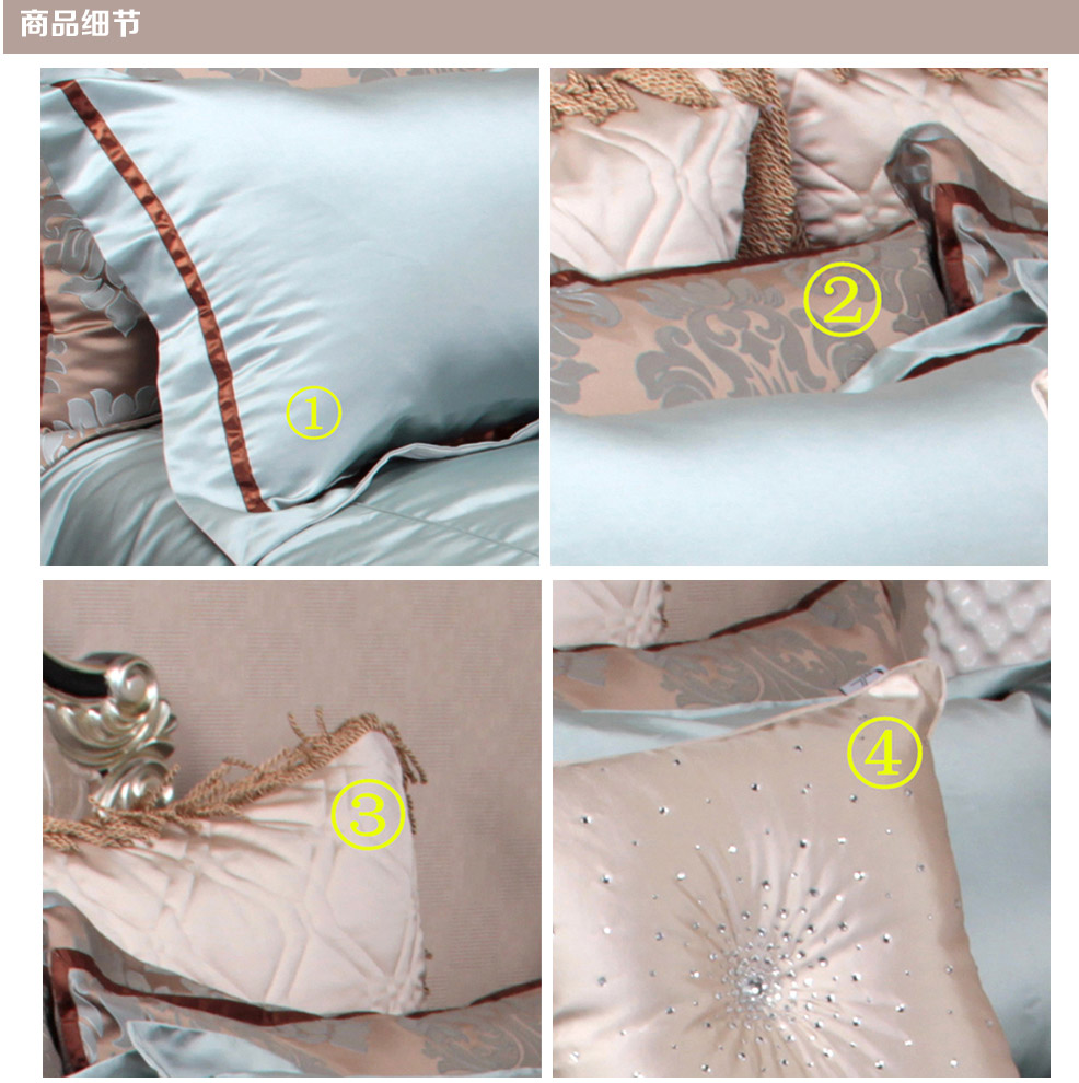 家纺仿真丝床上用品床品11件套床单被套婚庆棉11件套（不含芯）（不含木架费）WLB0535