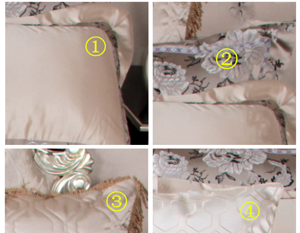 高档舒适床品套件11件套 仿真丝棉质床品多件套 蓝绿提花11件套（不含芯）（不含木架费）WLB0554