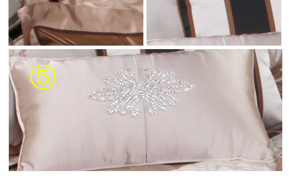 家纺棉质提花欧式10件套床上用品（不含芯） 适用1.5/1.8米床（不含木架费）WLB0636
