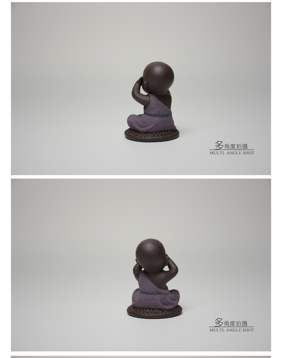 The three is not as cute little monk Chachong sand pottery tea pet ornaments YGF-CC-0153