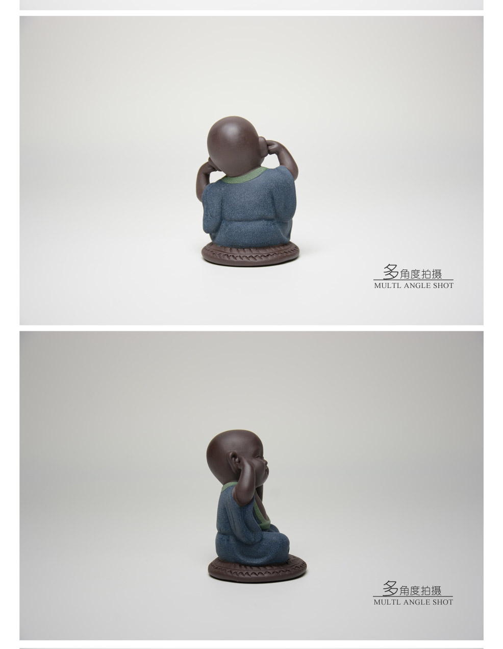 Three do not listen to the sand monk Tao Chachong lovely pet ornaments YGF-CC-016 tea3
