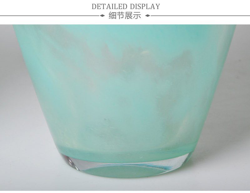 现代时尚家居花瓶摆件水培插花花器蓝色玻璃花瓶12S015-32、12S016-253