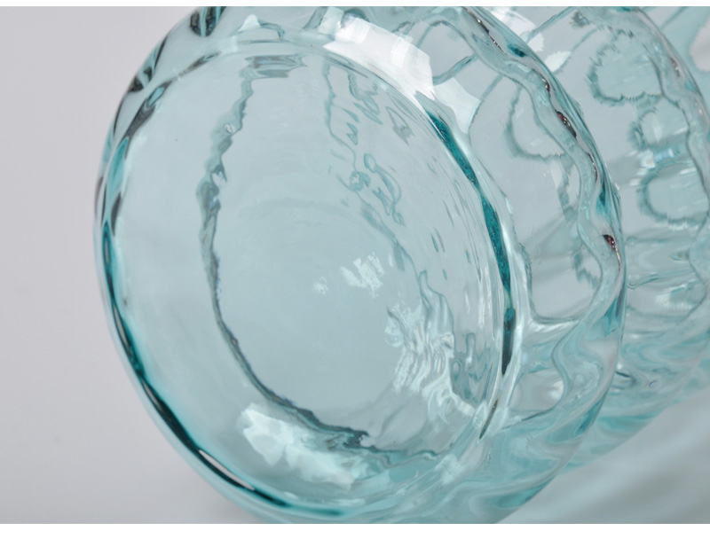 简欧现代时尚蓝色透明花瓶 家居装饰瓶摆件家居创意装饰新品33S008-336