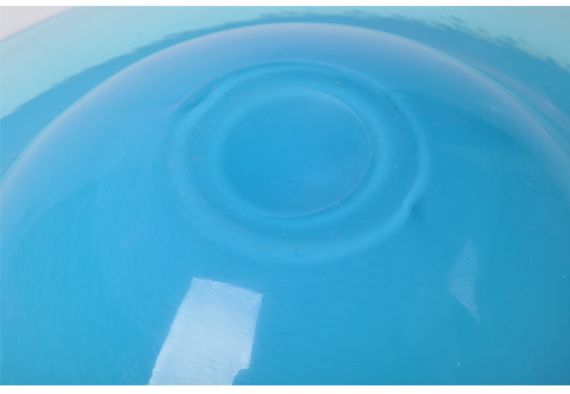 简欧现代玻璃水果盘创意时尚大号果盆家居彩色玻璃大果盘YK052075