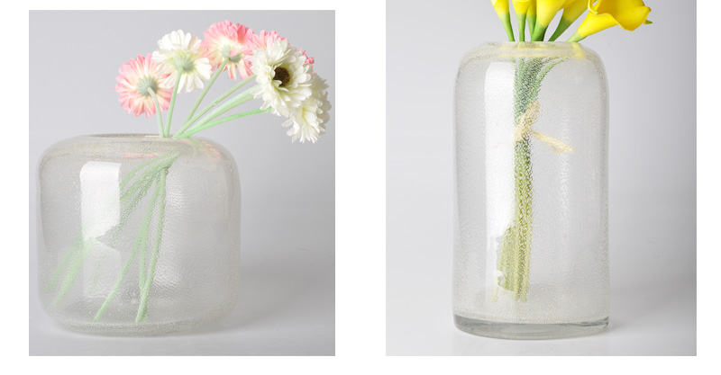 简约时尚欧式玻璃透明花瓶现代家居花器63S004-18、63S003-28、63S003-362