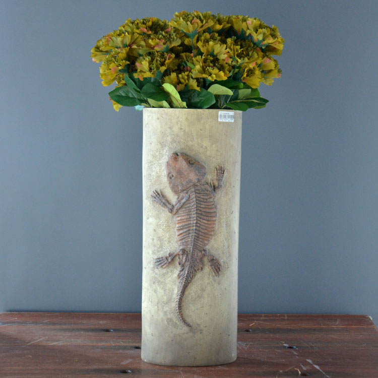 仿古树脂动物化石恐龙化石花瓶花器插花杂物盘装饰工艺品CF1120187（88.89）-F396