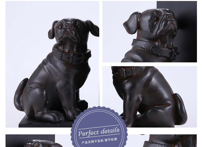 动物树脂造型 创意小狗摆件 家居装饰品模型1120427-G324