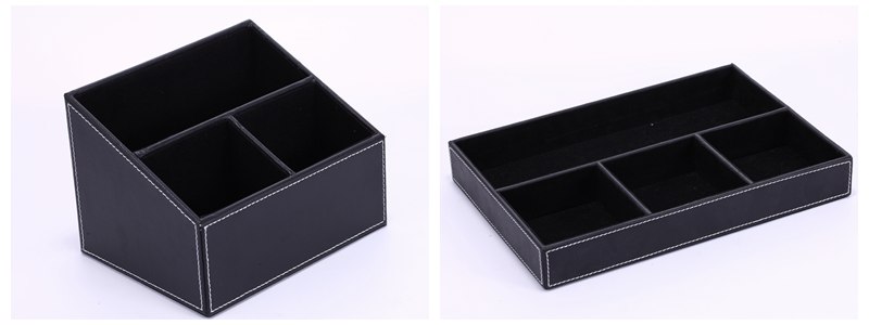 办公室创意收纳盒系列经典黑色收纳盒收纳箱套装书房经济实用收纳套装WJ-54