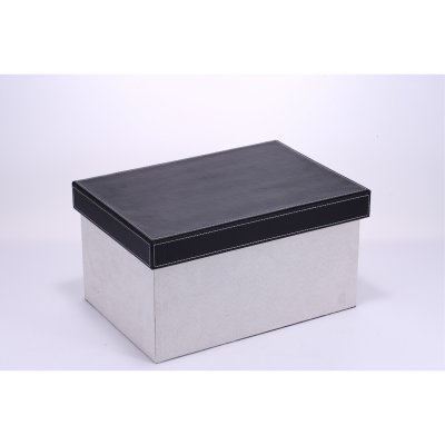 现代简约创意家居收纳盒白盒黑盖经典收纳盒2件套PY-SNH007