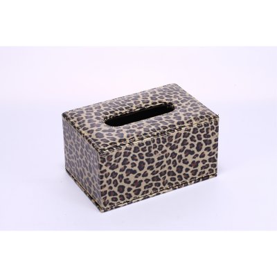 现代简约创意个性家居长方形豹纹图案纸巾盒家居时尚抽纸盒PY-ZJH008