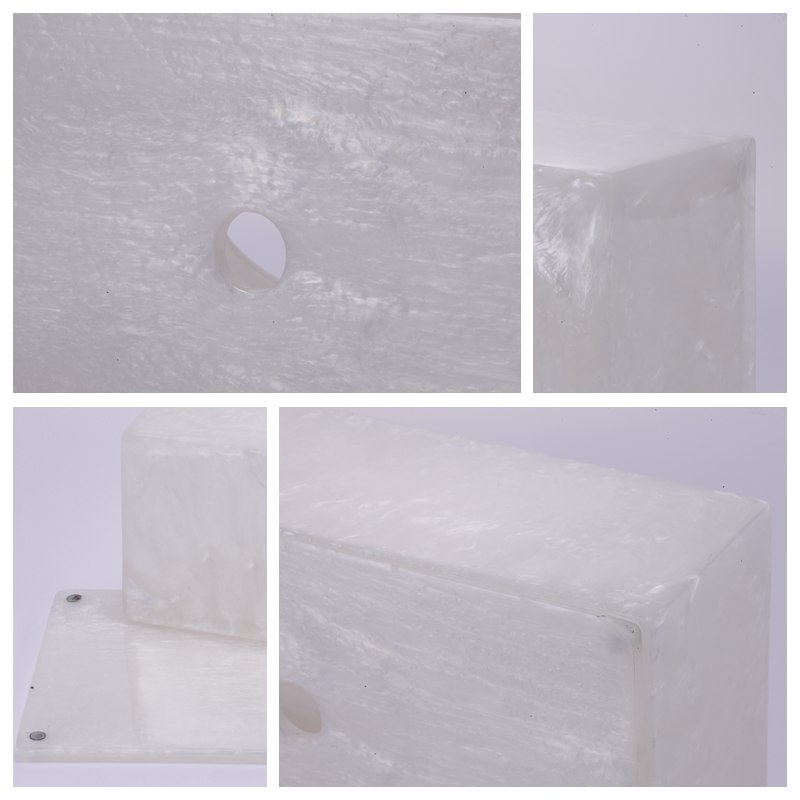 长方形纸巾盒磁吸有底抽纸盒树脂欧式酒店创意洗漱用品YYJ-ZJH-0033