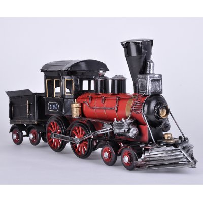 英式蒸汽火车头模型复古创意家居摆件铁艺手工礼物1250