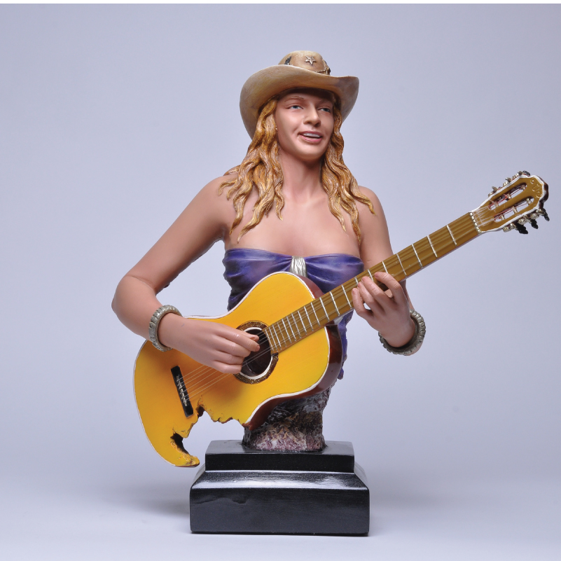 [鑫荣]半身音乐人摆设 酒吧会所摆件 工艺品 人物摆
