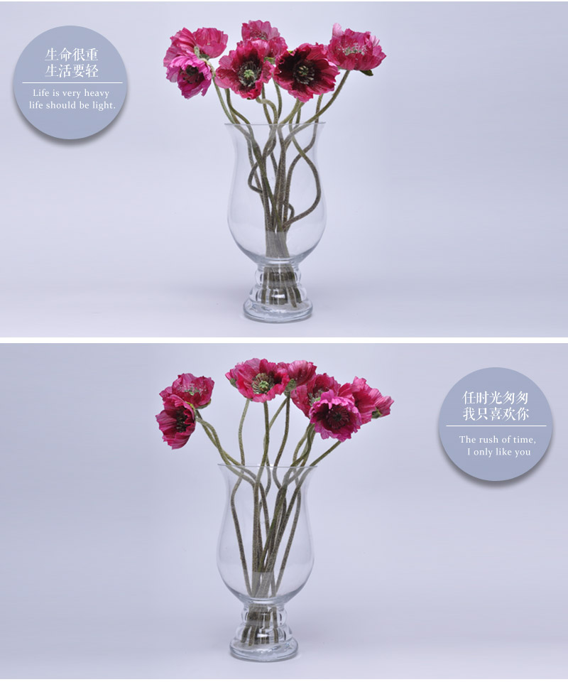 仿真假花 装饰花 客厅办公室绢花仿真小樱花加冰花艺HYP-10017-PU3