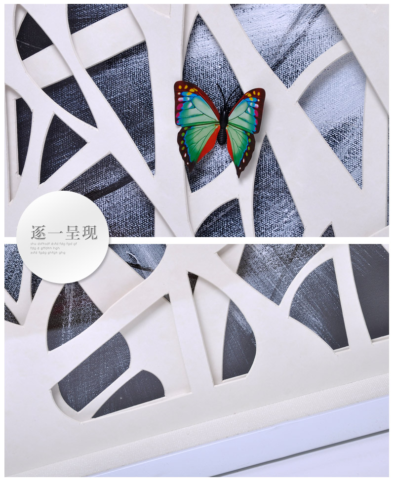 装饰样板房手工定制立体实物挂画 树林彩色 现代大堂客厅餐厅过道SPGGOY0454
