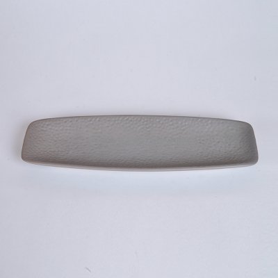 现代简约创意时尚碟/盘 灰色陶瓷长方形凹圆点工艺装饰碟 创意家居摆件OH076-8280-58G2