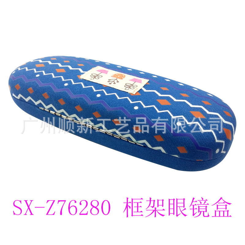 【2015淘宝热卖】厂家直供批发优质日韩帆布小清新印花框架眼镜盒9