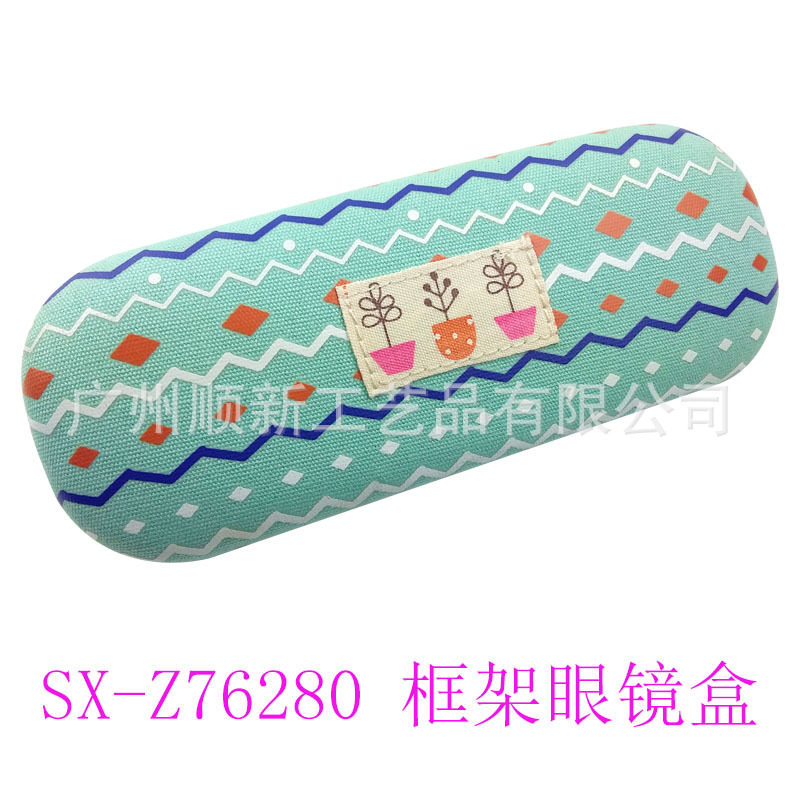 【2015淘宝热卖】厂家直供批发优质日韩帆布小清新印花框架眼镜盒11