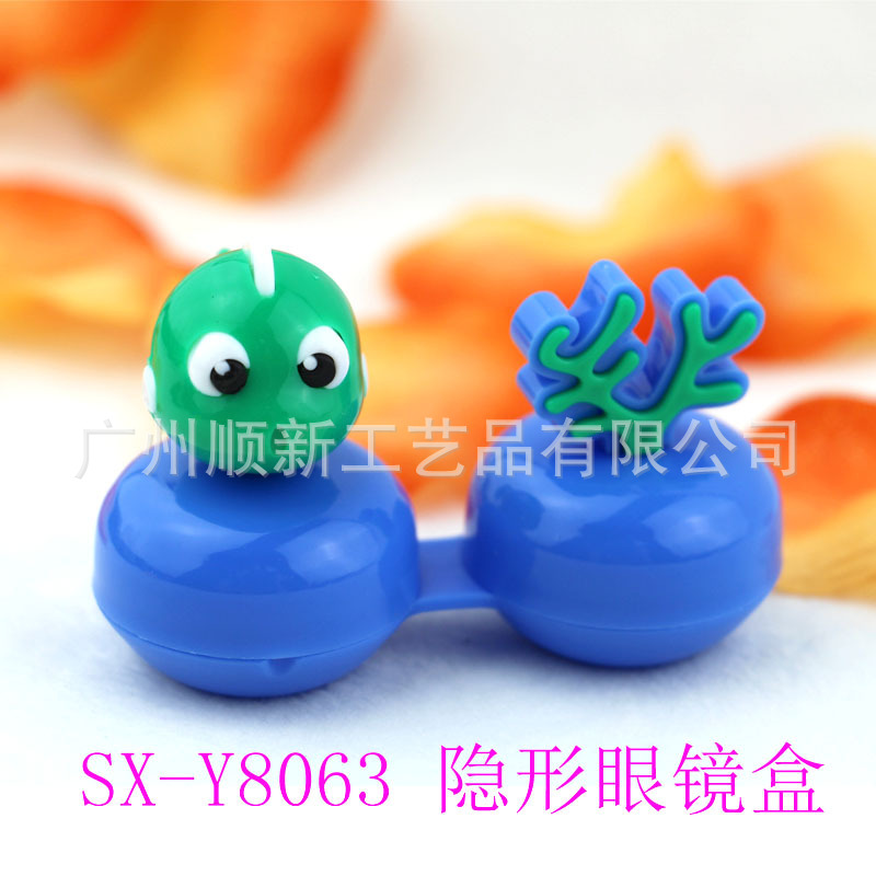 【2015厂家新款热推】淘宝热卖韩版可爱造型便携式隐形眼镜盒3