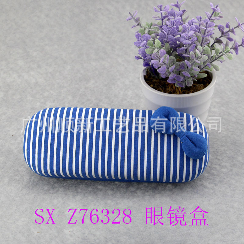 【2015新款】工厂直供订制批发经典优雅条纹蝴蝶结光学框架眼镜盒3