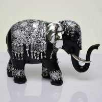 东南亚风格创意耳朵起泡脱漆大象树脂摆件海外工艺品特色家居工艺品摆件NY8101600B