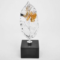 创意时尚简约现代树叶摆件玄关家居饰品电视柜工艺品摆设软装饰品92275-2