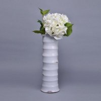 现代简约贝壳摆件花瓶 白色贝壳竹节创意花瓶 家居装饰摆设花瓶摆件GV8831-14.4-1156