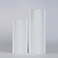 简约时尚陶瓷花瓶摆件 白色创意装饰花瓶 创意家居摆设软装饰花瓶插花器OH092-8171-11W2
