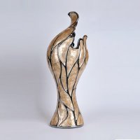 现代简约陶瓷贴贝壳造型装饰瓶 创意贝壳摆件 创意桌面装饰品工艺品摆件PV8325-23-0978