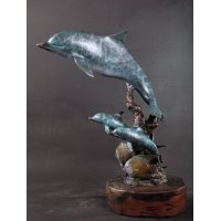 欧式现代铜雕海底世界A摆件客厅书房卧室装饰