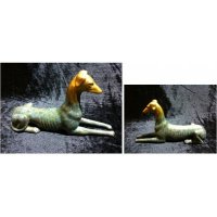 西式现代铜雕望福狗摆件客厅书房卧室装饰