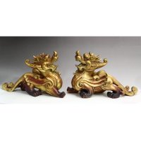 中式化煞招财镇宅铜雕貔貅一对摆件客厅书房卧室装饰