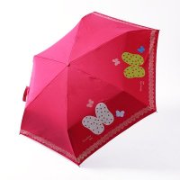 创意魔幻小蝶雨伞 折叠小清新两用双层遮阳伞色胶防晒 超轻六伞骨四折伞 GM-3296