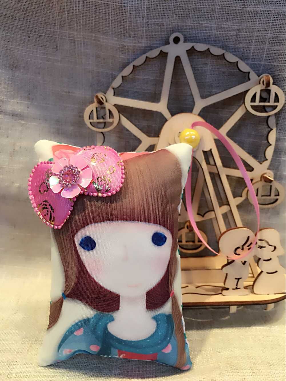 可爱卡哇伊美少女长方形香包香囊 蝴蝶结 自然散发香味清新 自然 香味：薰衣草 海洋 茉莉 玫瑰6