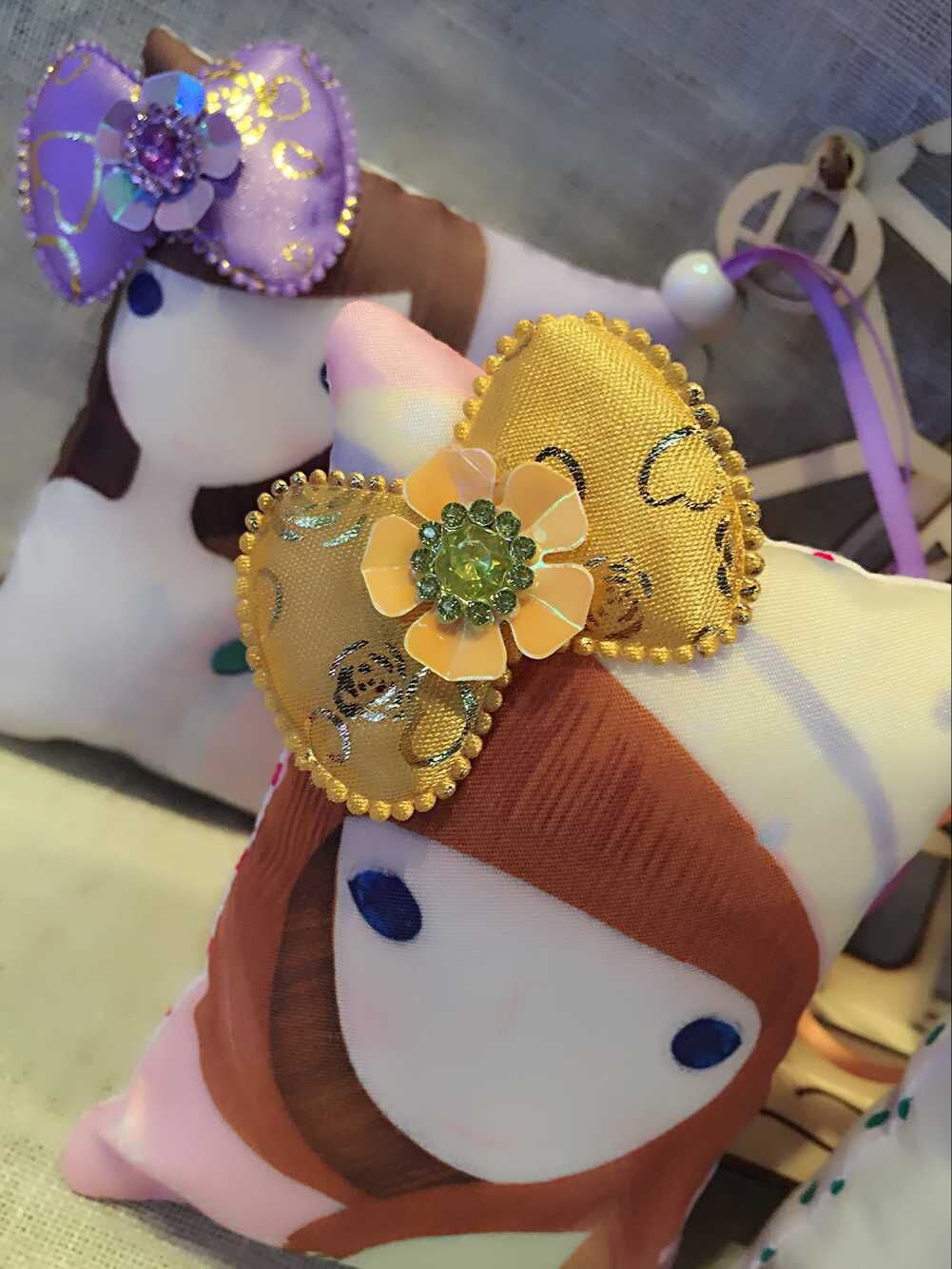 可爱卡哇伊美少女长方形香包香囊 蝴蝶结 自然散发香味清新 自然 香味：薰衣草 海洋 茉莉 玫瑰7