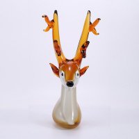 创意家居饰品摆件琉璃工艺品大鹿头造型现代家居装饰品XSJ-139