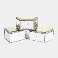 时尚镜面首饰盒高档欧式公主珠宝饰品收纳盒化妆盒饰品盒JB1200-(6--6S-2)