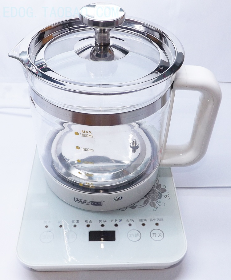 FM6182电热水壶保健养生壶加厚玻璃分体多功能花茶煎药壶12