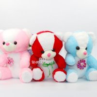 毛绒玩具地摊卡通公仔小花熊公仔系列毛绒娃娃奖品专用厂家直销
