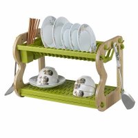 SAKURA厨房双层碗架沥水架餐具架盘子架碗碟架 沥水架