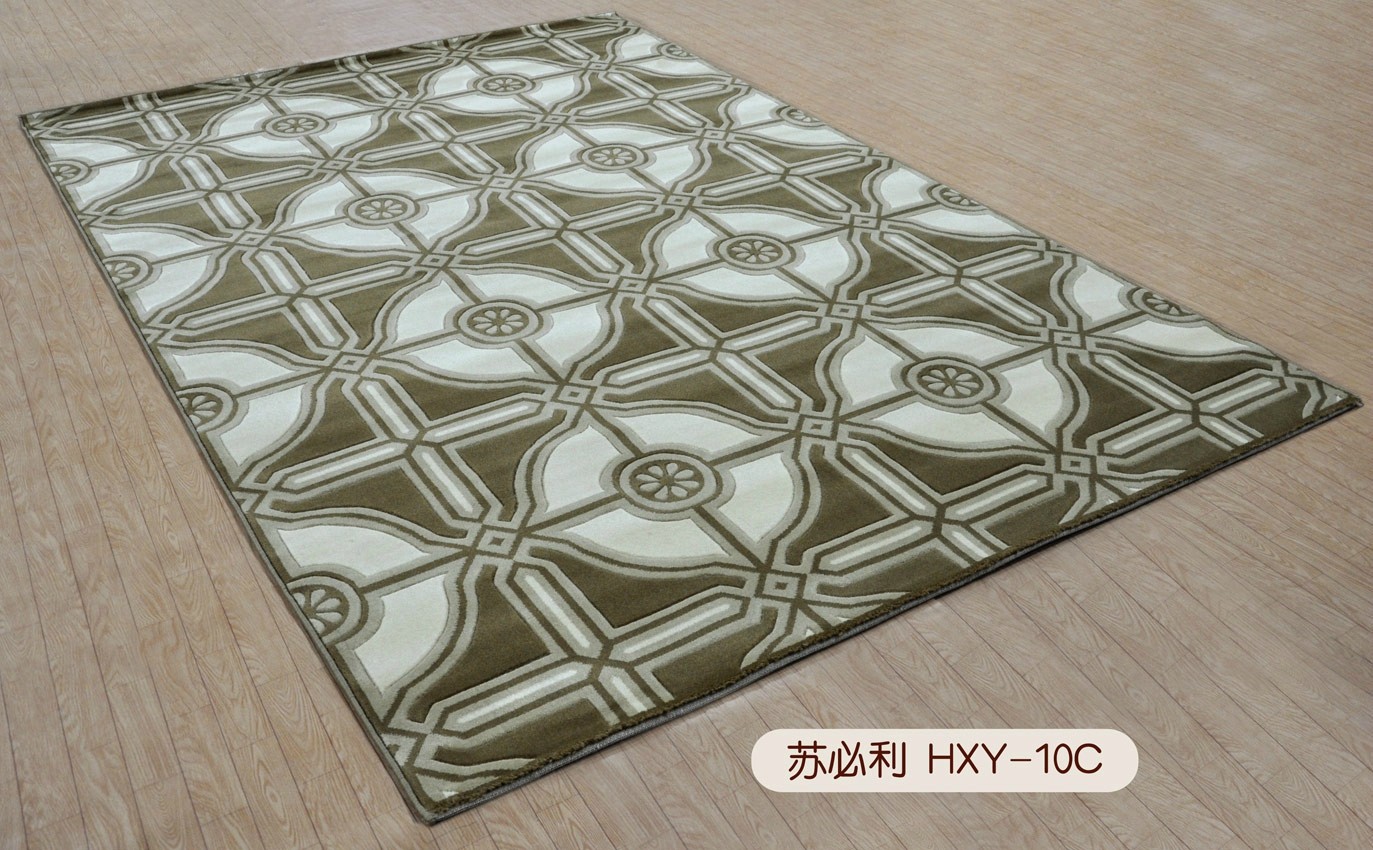 欧美时尚风格不规则高档丙纶剪花地毯地垫客厅卧室沙发茶几别墅样板房地毯HXY-10C（小）1