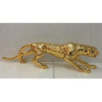 现代创意镀金中号金钱豹摆件家居装饰抽象摆件