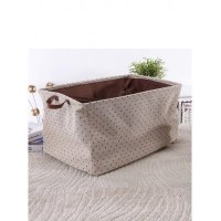 爱弥儿zakka大容量四方形家庭收纳盒 波点束口收纳