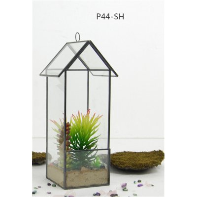 欧式田园透明玻璃花房书房卧室装饰（不含花）P44-SH