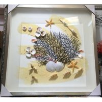 现代简约贝壳画装饰画壁画
