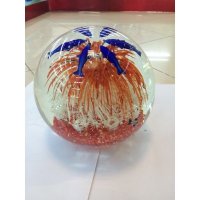 西式多彩图案水晶球摆件家居装饰摆件