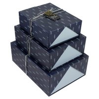 腾艺礼品韩式精美长方形套三礼品盒 商务礼盒纸盒礼物包装盒批发礼盒储物盒T25-9~10