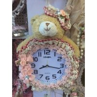 欧式简约英伦风情可爱大头熊闹钟