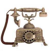 欧式复古风格时尚创意有绳电话机摆件家居装饰摆件1933B
